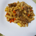 El cooksnap de Evelyna cuando hizo Guiso de fideo con carne.