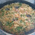 El cooksnap de LeiTo Vegetti cuando hizo Paella de mariscos con azafrán y cúrcuma.
