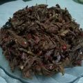 Cooksnap dari Dhinie untuk resep Daging Suwir Pedas