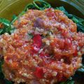 Cooksnap dari Dian Arum Perdana untuk resep Plecing Kangkung pedas tanpa minyak