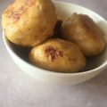 El cooksnap de Lucia Larrea cuando hizo Bolón de plátano maduro.