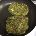 El cooksnap de lu10 cuando hizo Hamburguesas de espinaca y pollo.