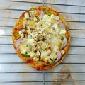 Archana Agrawal's cooksnap of when they made Pizza Paratha or Desi Pizza, without oven.