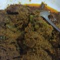 Cooksnap Nilam Jamil semasa beliau membuat Rendang Pedas Daging Opah.