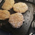 El cooksnap de Katherine Ovalle cuando hizo Hamburguesas de garbanzo.