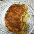 El cooksnap de Leonardo Pinilla Suárez cuando hizo Omelette con cebollín y jamón o queso.