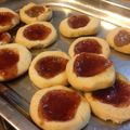 El cooksnap de Karina Basalo cuando hizo Ojitos de buey de frutilla.