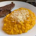 Cooksnap de cefernan quando cozinhou Risoto de abóbora cabotiá.