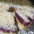 Cooksnap dari Rienzz Ajja untuk resep Bolu Lapis Talas Kukus Irit & Praktis