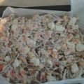 Adrienne Coleman's cooksnap of when they made Candy Corn Bark For Halloween.