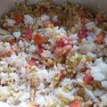 El cooksnap de Natalia cuando hizo Arroz primavera.