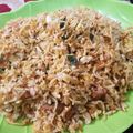 Cooksnap dari Ariewulandari untuk resep Nasi goreng kunyit tuna aroma daun jeruk