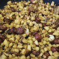 El cooksnap de Jesús Reyes cuando hizo 8. Migas manchegas (principal embutido).
