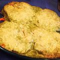 El cooksnap de Charo Uceda cuando hizo Merluza en salsa bechamel verde, y parmesano.