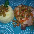 El cooksnap de cynthiapucheta cuando hizo Pollo arvejado con arroz blanco.