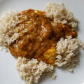 El cooksnap de Alex JC cuando hizo Pechugas en salsa de mango y curry (versión fit).