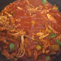 El cooksnap de Erika Coca cuando hizo Pollo con Calabacitas en Salsa de Guajillo.