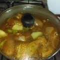 El cooksnap de Manuel Gonzalez cuando hizo Arroz blanco con pollo guisado y ensalada de codito.