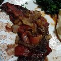 tracey.mallinger's cooksnap of when they made Rick's Melt-in-your-Mouth Liver and Onions with Bacon.