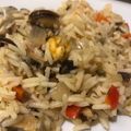 El cooksnap de Belu Ferrini cuando hizo Arroz con mejillones.