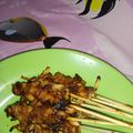 Cooksnap dari Nanda untuk resep Sate jamur tiram bumbu kacang
