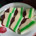 Cooksnap dari Mamah Athif untuk resep Brownies Lapis Puding Busa Hijau Lumut