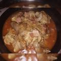 El cooksnap de Rosana AG cuando hizo Manitas de cerdo en salsa.