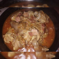 El cooksnap de Rosana AG cuando hizo Manitas de cerdo en salsa.