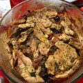 El cooksnap de Ayelen Contreras cuando hizo Milhojas de Pollo Navideño.