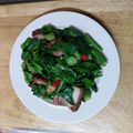  Ting匠手作 的 介蘭菜炒豬肉絲(簡單料理) cooksnap
