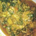 Dan's cooksnap of when they made Plantain porridge.