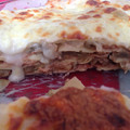 El cooksnap de Dani Pèrez cuando hizo Lasaña de berenjenas y atún.