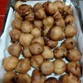 El cooksnap de Miriam Juarez cuando hizo Buñuelos con pasas de uva.