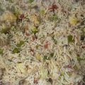 Tayyba Akhter's cooksnap of when they made Gajar Matar Shimla Pulao | vegetables Fried Rice | Chinese Pulao.