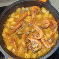 El cooksnap de Caty Romero cuando hizo Suquet de rape con gambas y almejas.