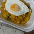 El cooksnap de Lila cuando hizo Charquicán con huevo.