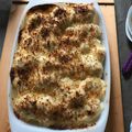 El cooksnap de Fernando cuando hizo Coliflor con patata y bechamel gratinado al horno.