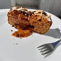 El cooksnap de Marcela Riveròn cuando hizo Budín Banana split.