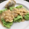 Cooksnap dari Dapur mami Anna untuk resep Roti Jala Kinca Durian