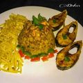Disha D'Souza's cooksnap of when they made চিকেন কিমা খিচুড়ি (chicken keema khichuri recipe in Bengali).