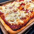 Chrisbie's cooksnap of when they made Schnelle Pizza ohne Hefe - Pizzateig Grundrezept.