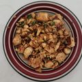 Flora Chen 的 鐵板雞蛋豆腐(簡單料理) cooksnap