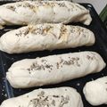 El cooksnap de Claudia Maidana cuando hizo Pan casero relleno jamón y queso 😊(con grasa).