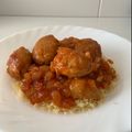 El cooksnap de Ariadna cuando hizo Cuscús picante con albóndigas.