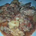 El cooksnap de Gustavo Parada cuando hizo Pollo con salsa de tomates y papas.