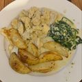 Cooksnap dari Nadia Luqyana untuk resep Creamy Chicken Spinach with Potato Wedges