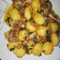 Maryam Muhammad 's cooksnap of when they made White rice/ guinea fowl stew😋😋.