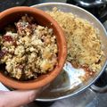El cooksnap de Sitronella cuando hizo Crumble de manzana con moras.