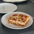 El cooksnap de Uxía cuando hizo Lasaña vegetariana.