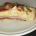 El cooksnap de Andrea vila cuando hizo Torre de panqueques o fiambre alemán.